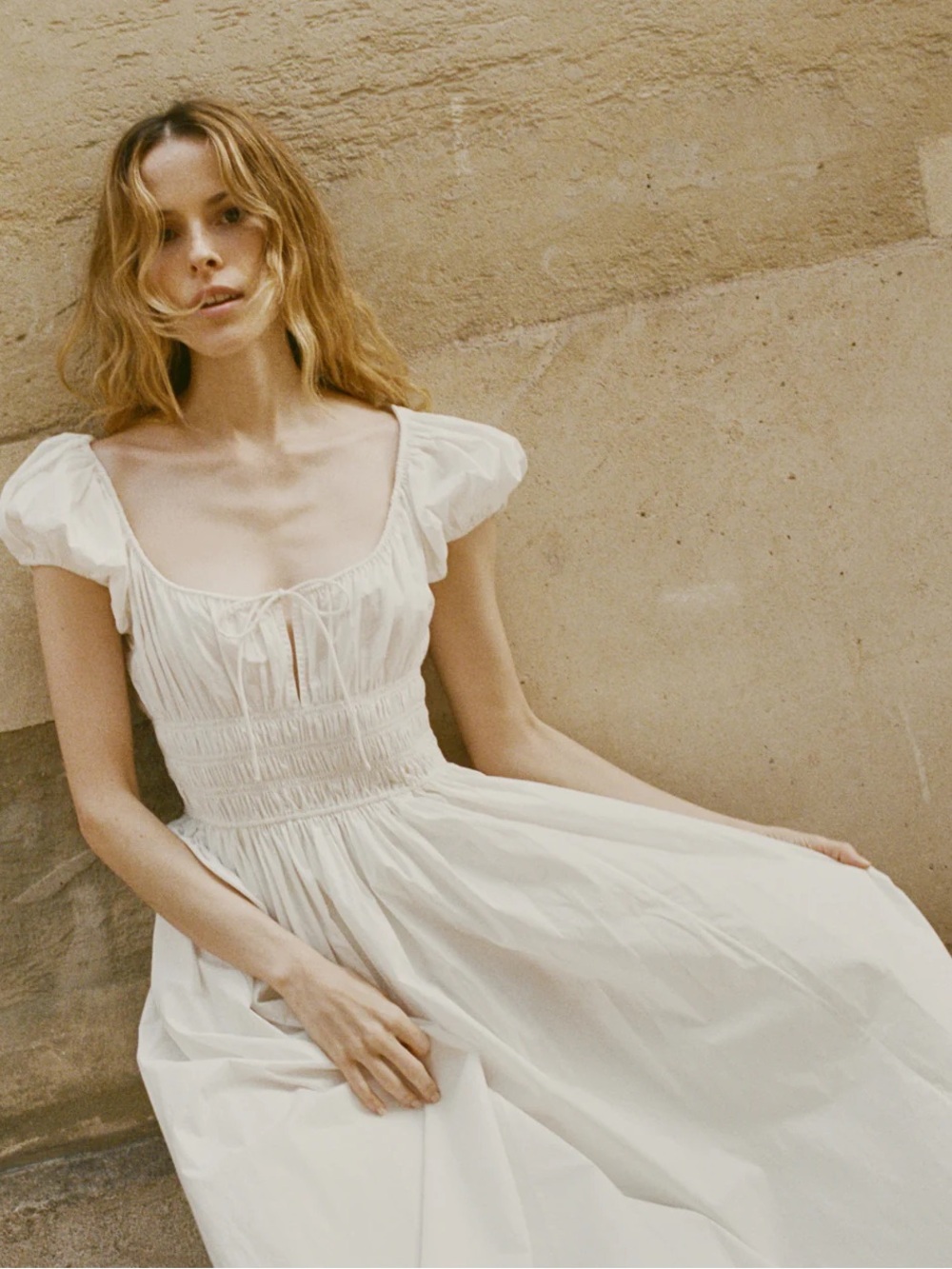 Doen Quinn dress in salt